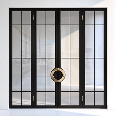 Versatile Door Options - 2 Materials 3D model image 1 