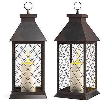 Glowing Nights Outdoor Lantern 3D model image 1 