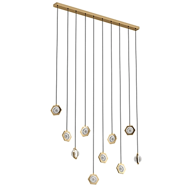 Eclatant Linear Chandelier 3D model image 1 