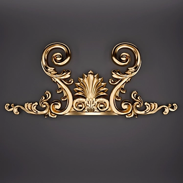 3D Trim Ornament 53: Versatile Design Element 3D model image 1 