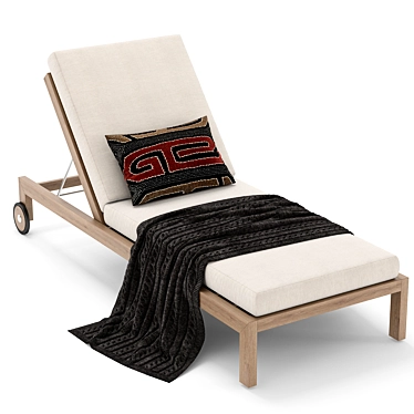 Coastal Comfort Chaise | RH Outdoor 3D model image 1 