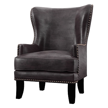 Elegant Giambrone Wingback Chair 3D model image 1 