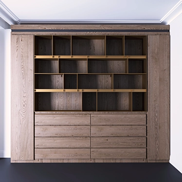 Bookcase with bookshelves