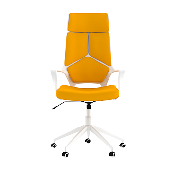 IQ White Personnel Chair: Dynamic & Modern 3D model image 1 