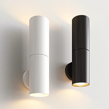 Node Sconce: Elegant Lighting Solution 3D model image 1 