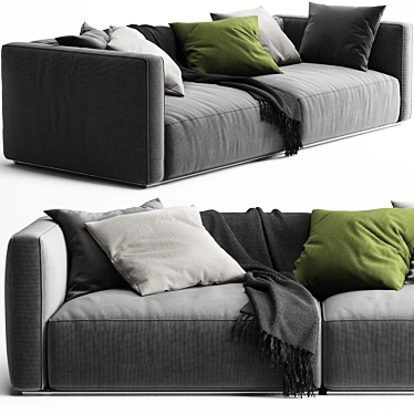 Stylish Poliform Shangai Sofa 3D model image 1 