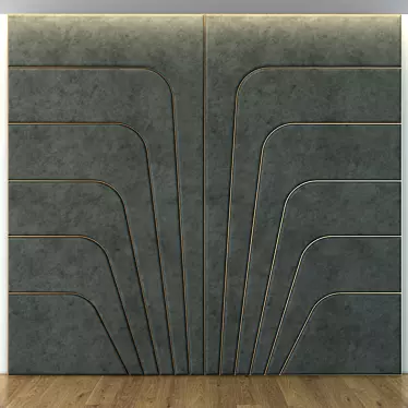 Elegant Embossed Wall Art 3D model image 1 