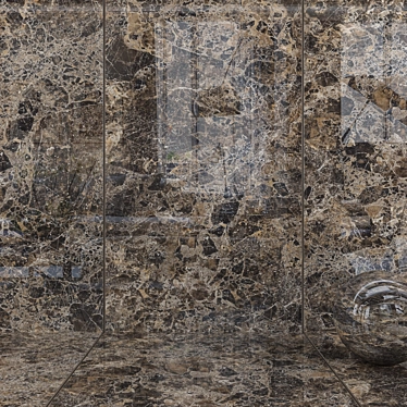 Emperador Olive Wall Tiles: Multi-Texture, HD Textures 3D model image 1 