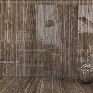 Eramosa Cafe Wall Tiles: Elegant Textured Design 3D model image 1 