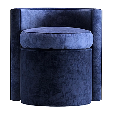 Modern Arcadia Pouf Stool 3D model image 1 