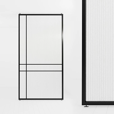 Flexible Glass Partition: Customizable and Versatile 3D model image 1 