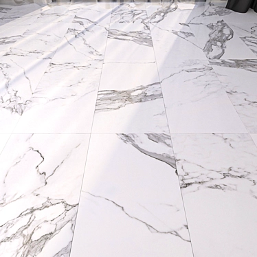 Eternal White Marble: Timeless Elegance 3D model image 1 