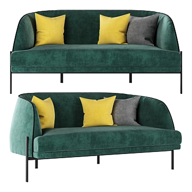  Stylish Caillou Liu Jo Sofa 3D model image 1 