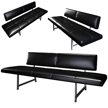 Elegant Foster 510 Bench 3D model image 1 