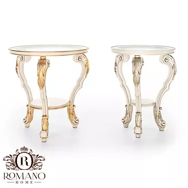 Title: Handcrafted Lorenzo Coffee Table by Romano Home 3D model image 1 