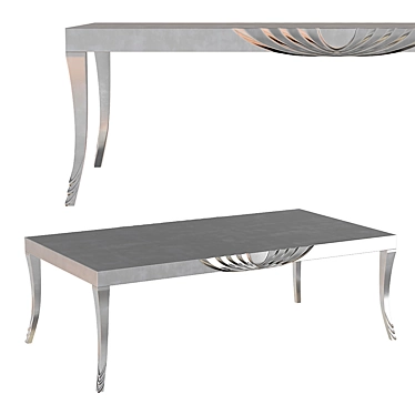 Elegant Silver Angel Yacht Table 3D model image 1 