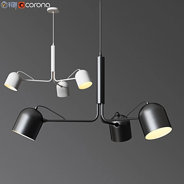 Stylish LIANG Pendant Lamp 3D model image 1 