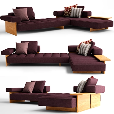 Cassina Sail Out Corner Sofa: Modern and Spacious 3D model image 1 