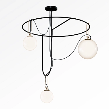 Artemide NH Suspension: Modern Lighting Solution 3D model image 1 