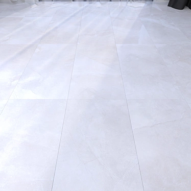 Felix White Marble Floor: Multi-Texture, High Quality 3D model image 1 