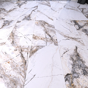 Ethereal Gray Marble Flooring 3D model image 1 