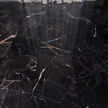 Sleek Black Marble Floor Set 3D model image 1 