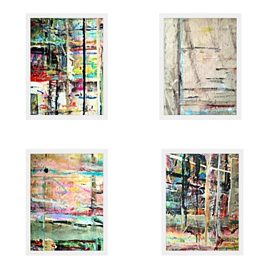 A modern set of interior paintings