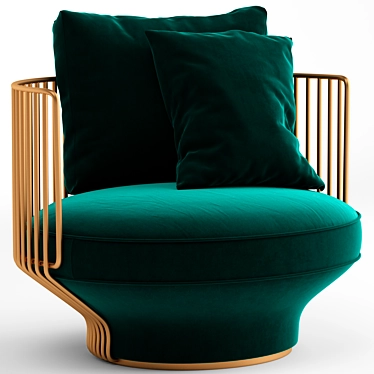 Wittmann Paradise Bird Lounge Chair 3D model image 1 