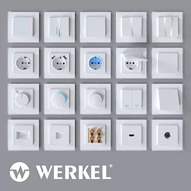 Werkel Electrical Essentials: Sockets & Switches 3D model image 1 