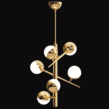 Elegant Illumination: Linkka Chandelier 3D model image 1 