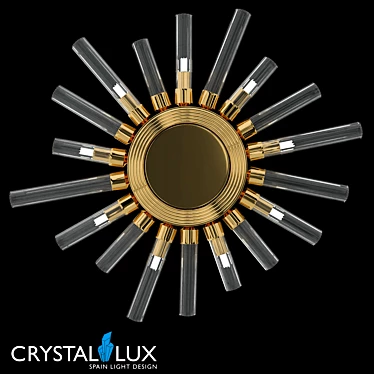 Crystal Lux Fair Gold Chandelier 3D model image 1 