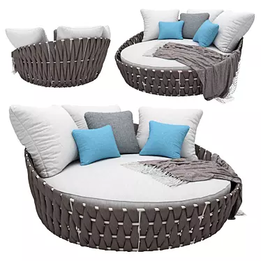 Elegant Tosca Daybed: Comfort and Style at its Finest 3D model image 1 