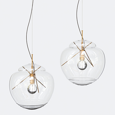 Harmonia | Glass Pendant Lamp 3D model image 1 