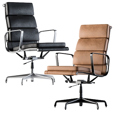 Elevate Your Workspace with Boss Leather Chair 3D model image 1 
