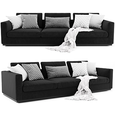 Modern Scandinavian Minotti Andersen Sofa 3D model image 1 