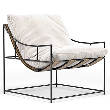 Title: Initiator Accent Chair: Sleek Design, Ultimate Comfort 3D model image 1 