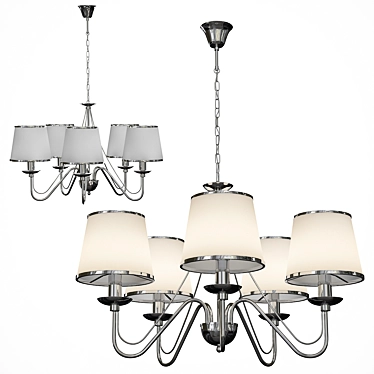 ARTE LAMP Furore A1150 - Elegant 5-light Chandelier 3D model image 1 