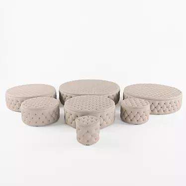 The Sofa and Chair Allegri Ottoman Collection Set