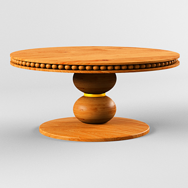 Sleek Geometric Coffee Table 3D model image 1 