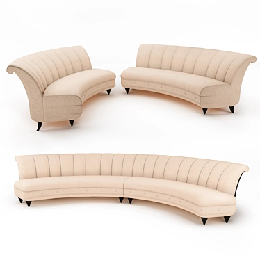 Elegance Personified: Jumelle Sofa 3D model image 1 