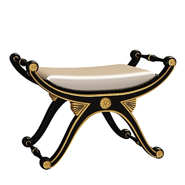 Art Deco Bench - Elegant and Stylish Seating 3D model image 1 