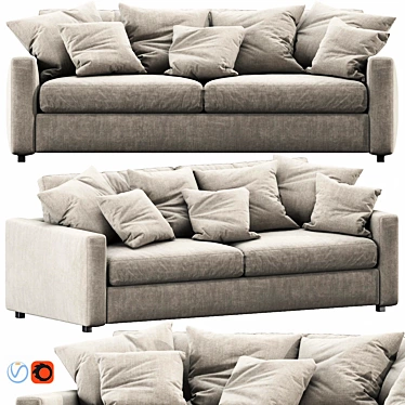 Modern Linteloo Fabio Sofa 3D model image 1 