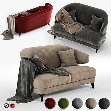 Amir Sayyadi Collection Armchair: Elegant Comfort 3D model image 1 