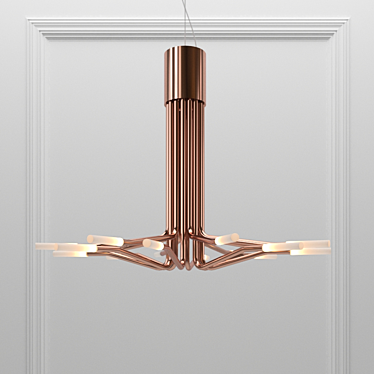 Modern LED Chandelier: a Tree of Light 3D model image 1 