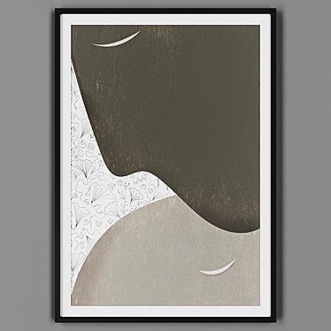 Black Framed Picture: Elegant Décor 3D model image 1 