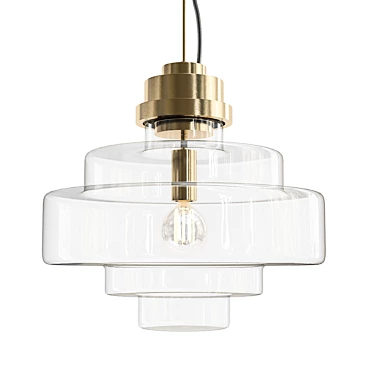 Contemporary Pendant Light by KAISHI 3D model image 1 