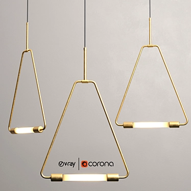 Elevate your space with PERCHOIR Pendant 3D model image 1 