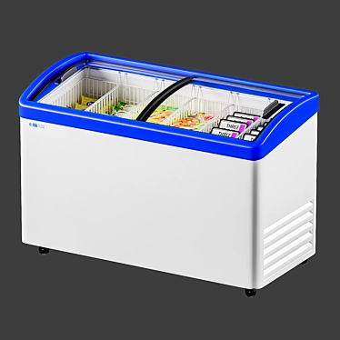 CoolSlide Glass Chest Freezer 3D model image 1 