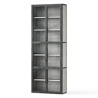 Elegant Loft Bookcase - Modern Design 3D model image 1 