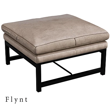 Elegant Modern Flynt Sofa 3D model image 1 